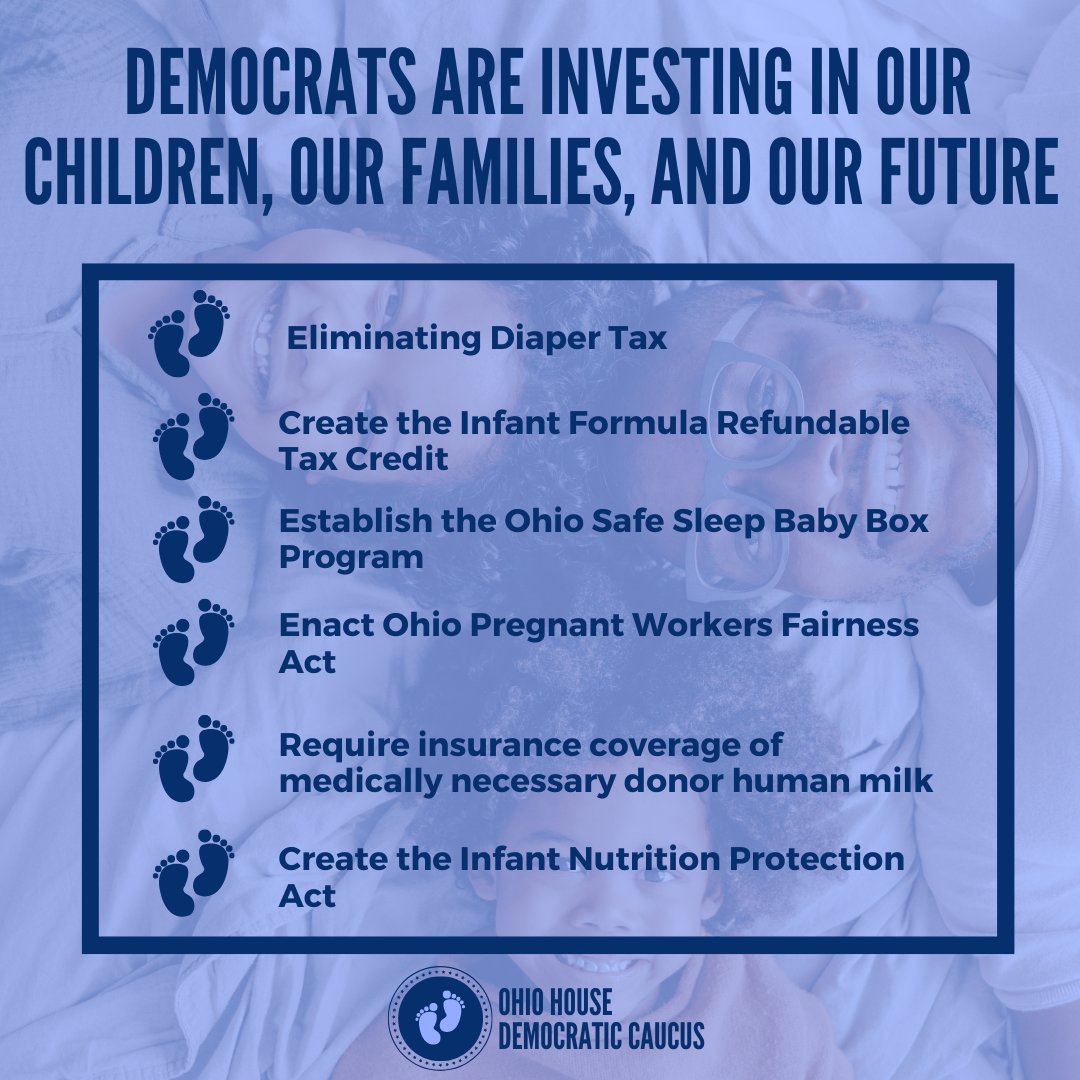 OHHouseDems's tweet photo. Today, Democrats outlined their plan to support newborn babies and families. Democrats’ comprehensive plan invests in families from the very beginning to ensure all babies have the resources they need to grow and thrive. #SupportOurBabies #InvestInOurFamilies https://t.co/QPGDHqUeEa