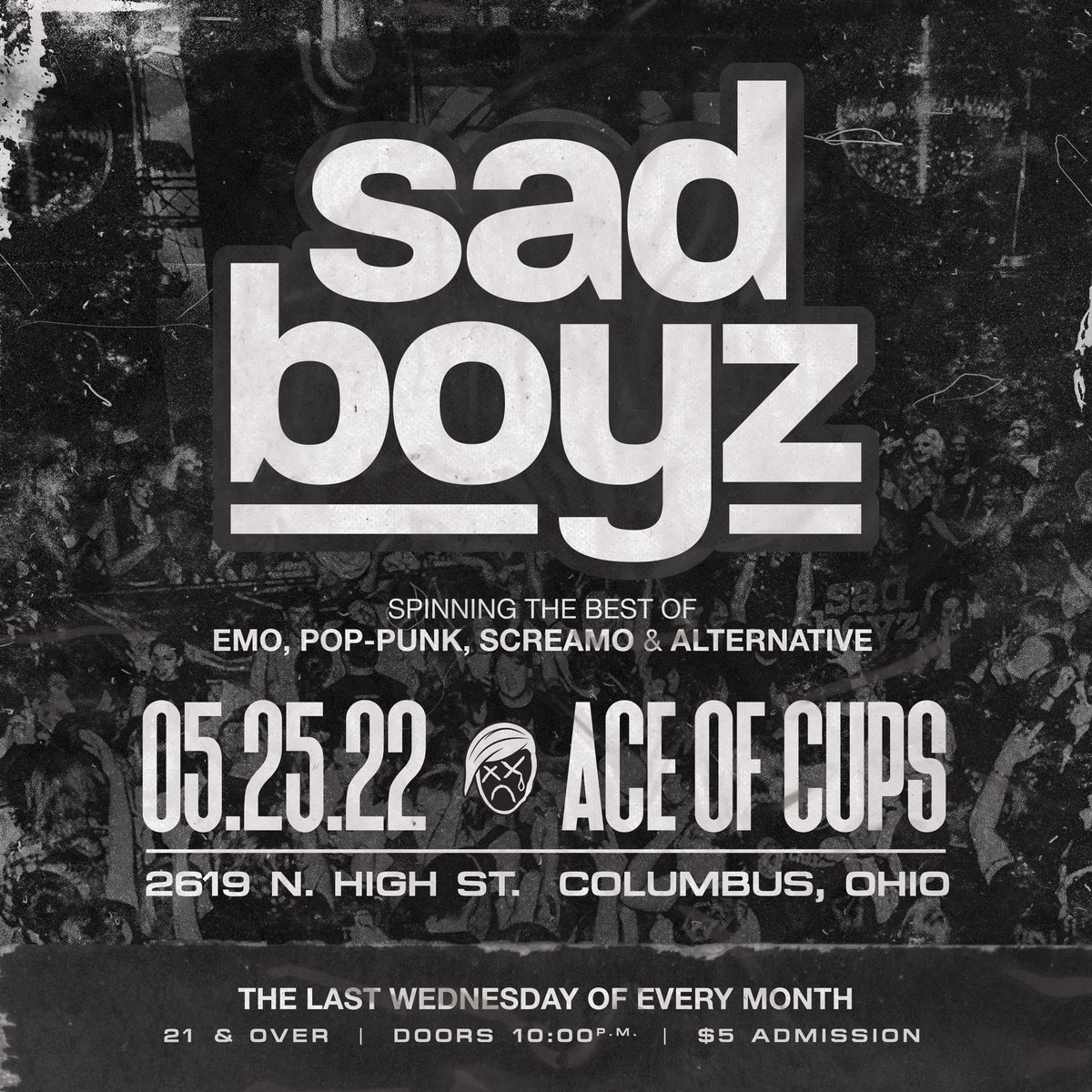 See you tomorrow!
Ace will have a cash bar set up on the patio stocked with canned drinkies. 
Doors this month are at 10pm (there’s a show beforehand)