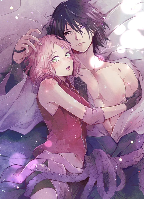 懐かし衣装の夫婦サスサク🫶🐍🌸 