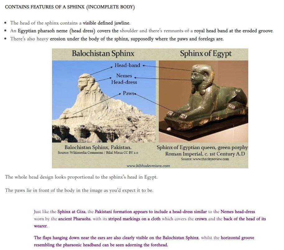 MC_Floh's tweet photo. ๐ง๐ช
The Balochistan Sphinx has features of the Great Sphinx of Giza โ a small comparision.
(Age estimates range from 100,000 up to 430.000 years.)
#Balochistan #Egypt #Sphinx #Giza
#Comparion #Match https://t.co/2ZfRtlscoE