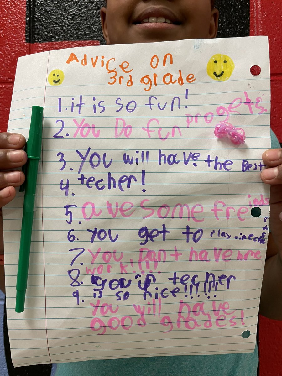 This Fabulous Falcon went out of her way to comfort a nervous 2nd grader today! A younger friend told her she was scared to go to 3rd grade next year so she interviewed her peers on how amazing 3rd grade has been and passed along the message ♥️