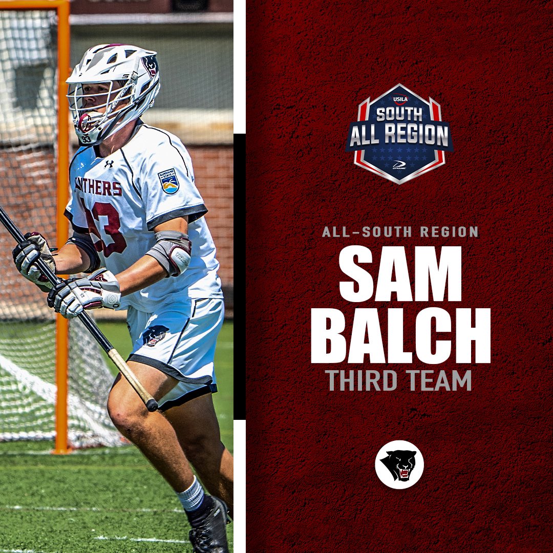 FloridaTechMLax's tweet photo. Congrats to our 4 Panthers who were selected to the @USILA_Lax All-South Region Team!

➡️ https://t.co/0EnMIZ3kyT

#GoPanthers #TechBuilt https://t.co/wViP2X87Vf