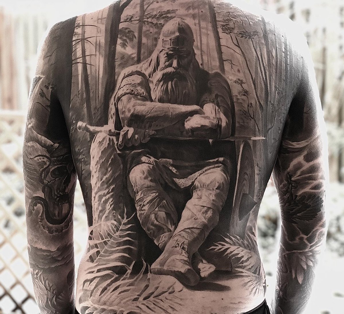 ☆Tattoo Art By Ralf Monnerup ☆Location: Copenhagen, Denmark  ☆Instagram@ralf_monnerup More Tattoos On https://t.co/ahgUuKPfci, image size:1200x1095