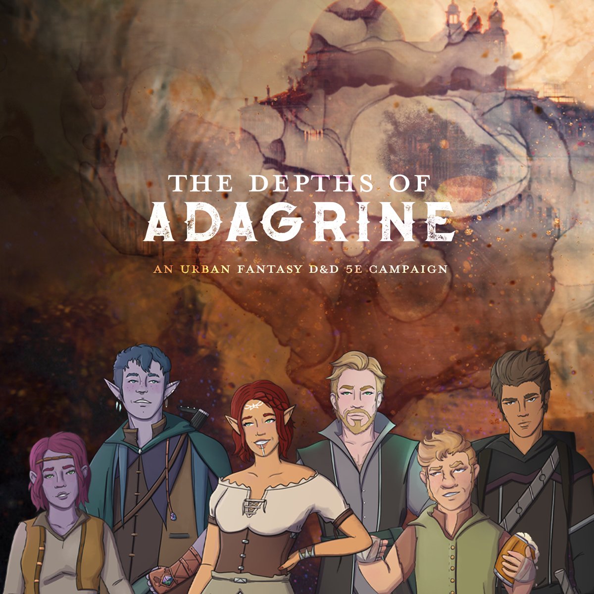 New Campaign ✨Excited that for the first time, our whole group will be playing #dnd on 1 stream. Join us for the premiere of our urban medieval fantasy game, The Depths of Adagrine this Sat. @ 7:30pm EST on twitch.tv/topdowntabletop

#ttrpg #ttrpgfamily #dnd5e #dungeonsanddragons