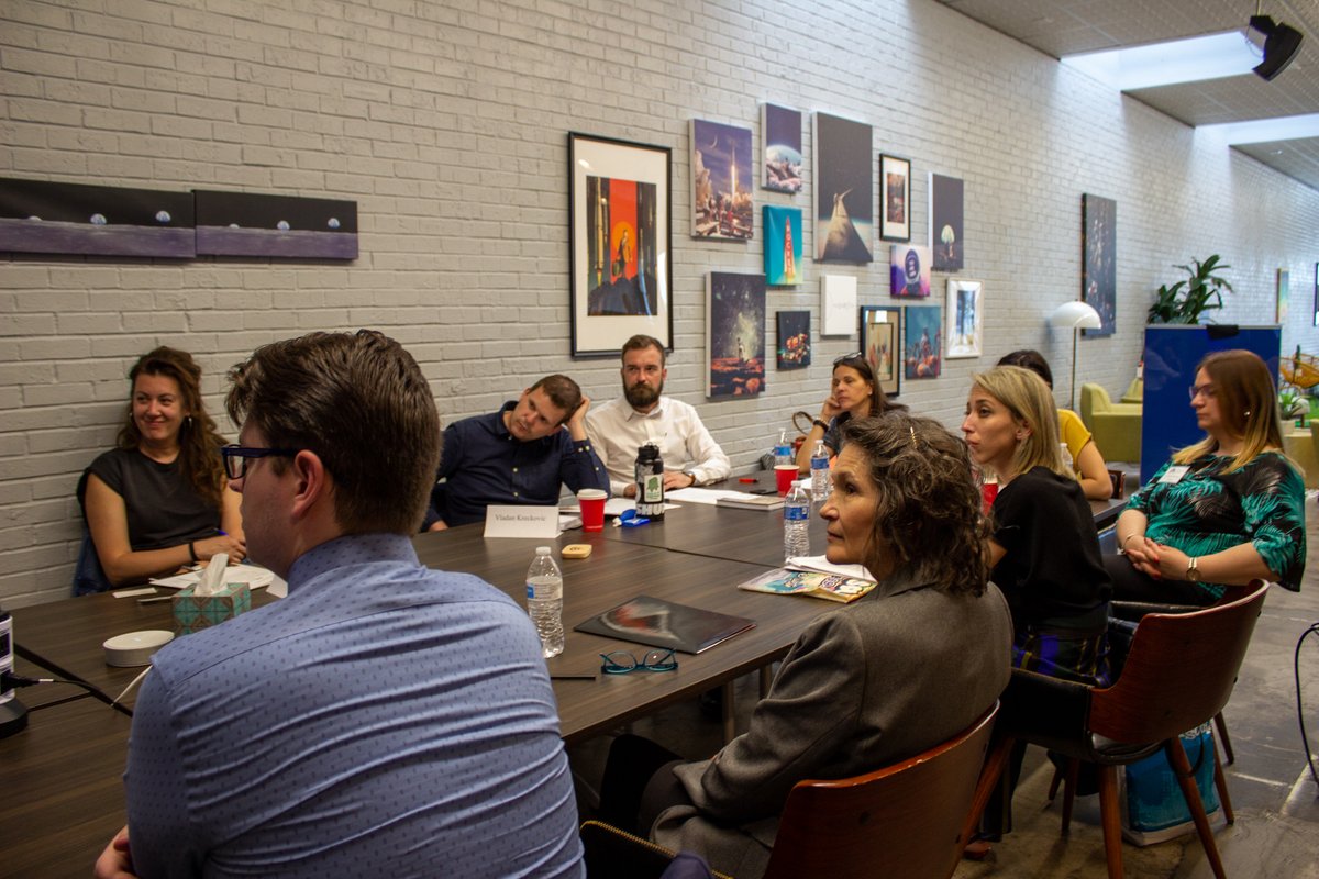 QStationNM's tweet image. Our friends and partners @GlobalTiesABQ introduced their most recent delegation from #Serbia to Q Station yesterday. We are happy to be a space where productive #global #relationships and #connections happen!
Keep up the amazing work Global Ties ABQ! 🙌