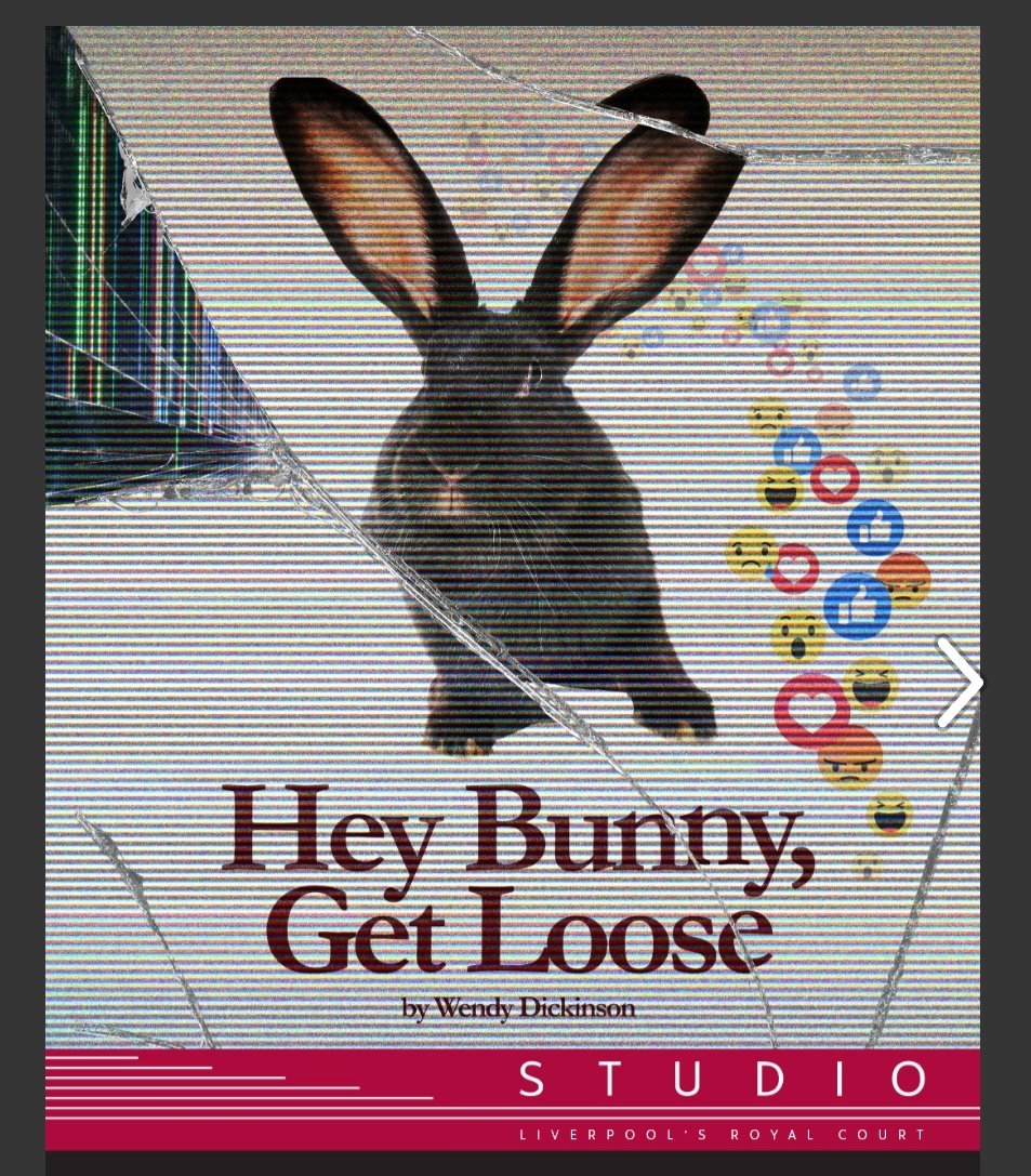 FrankPeschier's tweet image. Congratulations to #wendydickinson #emmabird @AngelaSimms25 and all the team behind #HeyBunnyGetLoose @RoyalCourtLiv. Fantastic to see writers being nurtured and commissioned straight from their playwrights' programme. Tickets still available so please support new writing! 🐇🐇🐇
