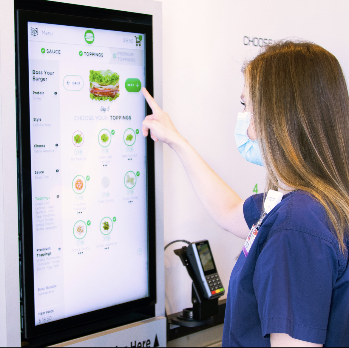 burgerboss's tweet photo. Introverts unite! Kiosk ordering is always an option for you👏  or if you're a visual person like Jamie! #orderingmadeeasy https://t.co/RtykH4npU5