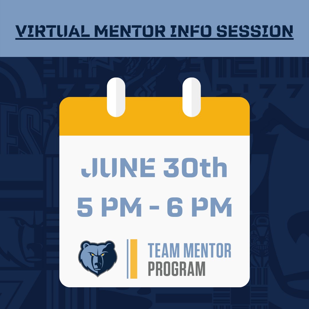 GrizzCommunity's tweet photo. "I believe that this next generation of youth has a lot to offer the world and it's important for them to understand their potential." -Gus, Mentor

Join our mentor info session and see how you can make a difference through mentoring with TEAM Mentor!

https://t.co/WvKXMUjafG https://t.co/FPeBygcm9x