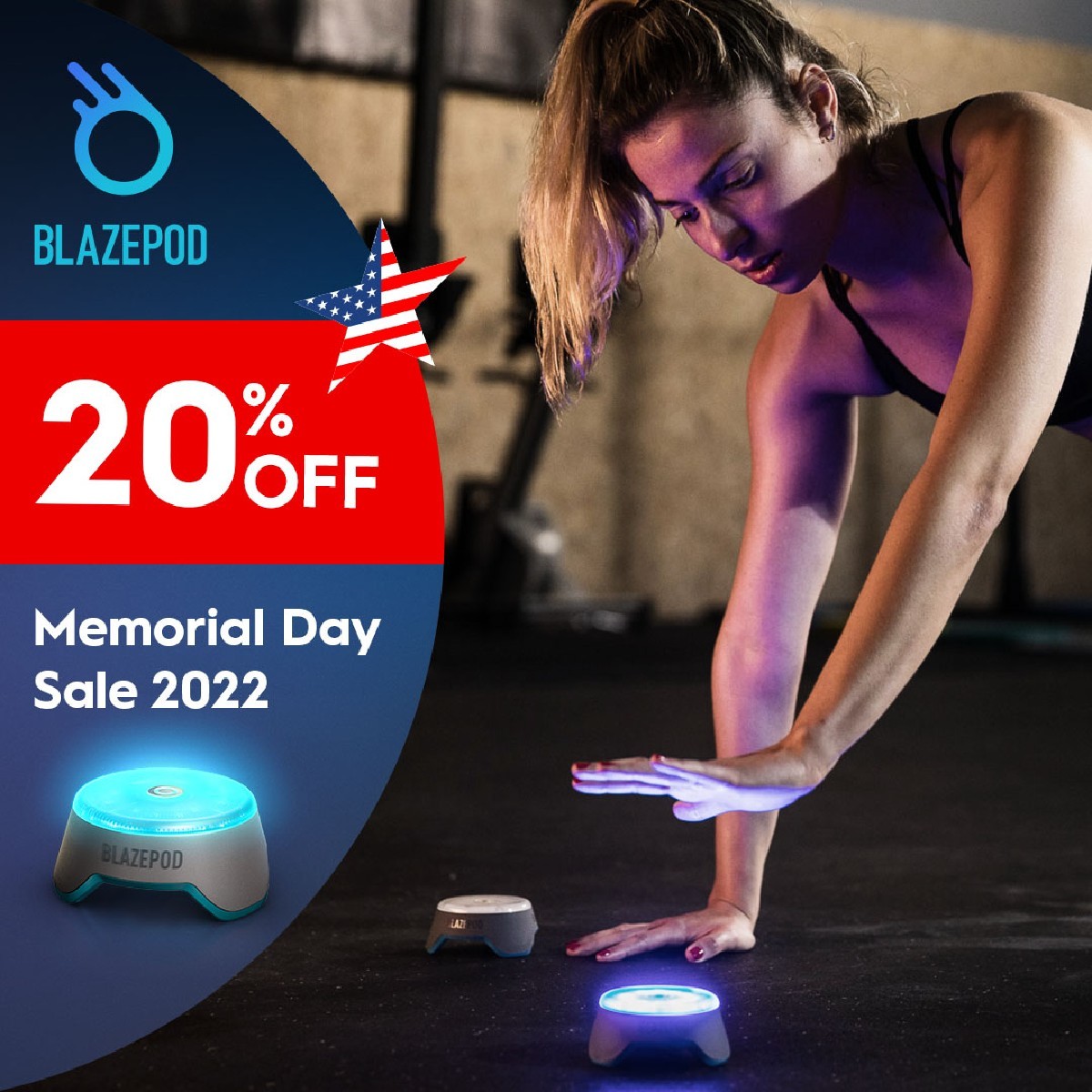 MedcoSupply's tweet image. 🔴⚪🔵 RED, WHITE &amp;amp; BLUE SAVINGS 🔵⚪🔴

Save 20% off MSRP on BlazePod kits &amp;amp; accessories!
🔓 Unlock Your Savings: fal.cn/3oT6h

Sale ends 6/1/2022 at 12pm PST. Online prices reflect 20% savings.
#BlazePod #ReactionTraining #SportsMedicine #AthleticTraining