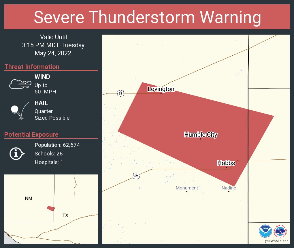 NWS Severe Tstorm on Twitter "Severe Thunderstorm Warning including