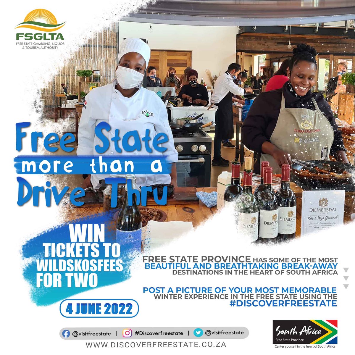 visitfreestate's tweet photo. Win two tickets to the Wildskos Fees at De Oude Kraal on the 4th of June. 
Post a picture of your most memorable winter experience in the Free State using the #discoverfreestate 
#zwakalafs #visitfreestate #discoverfree #morethanadrivthru #deoudekraal #wildskosfees https://t.co/iTmLFzW5FQ