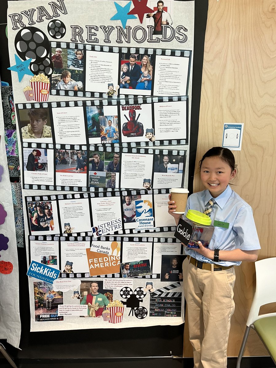 <a href="/VancityReynolds/">Ryan Reynolds</a> our Gr.5 students created a living Wax Museum at school today. They need to choose someone they admire. Checkout this students amazing project! #wearerundle <a href="/rundlecollege/">Rundle Schools</a> <a href="/RCElementary/">Rundle Elementary</a>