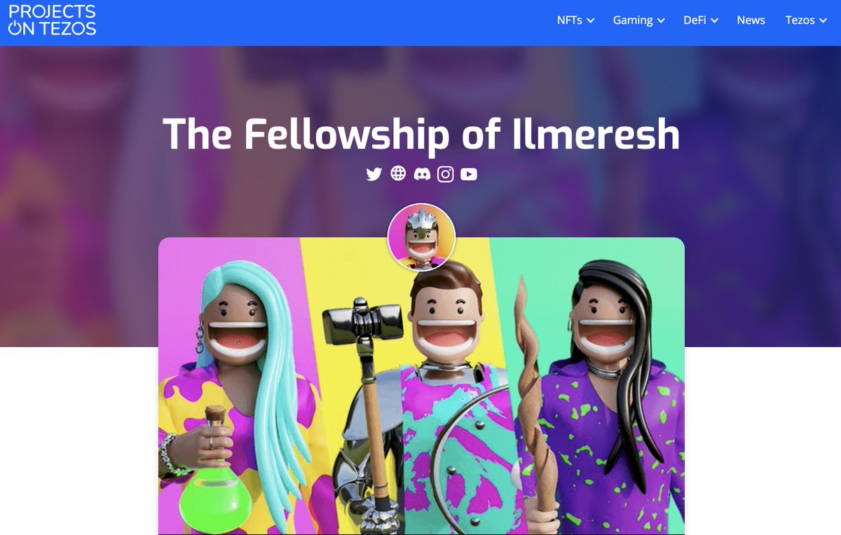 ilmeresh's tweet photo. The Fellowship of Ilmeresh is now also on @projectsontezos 😀😍

Projects on Tezos is an "information hub for new users who want to explore Tezos". 

A fantastic way to discover #Tezos related projects 👍😀

#CleanNFT #ilmeresh https://t.co/GKW96PFXXK