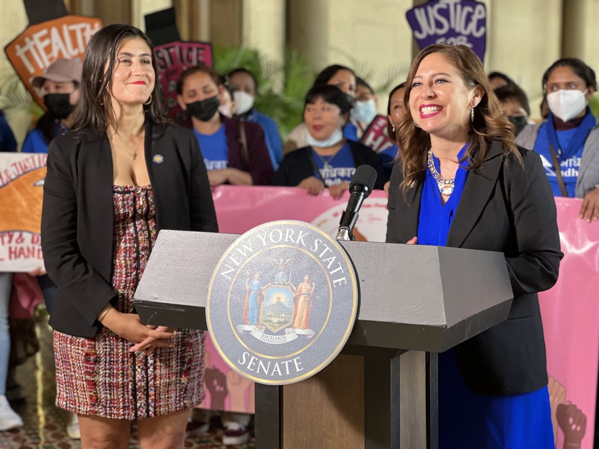 Nail salon workers deserve an industry that pays them and treats them well. Proud to have stood with @jessicaramos and advocates to call for the passage of the Nail Salon Minimum Standards Act!