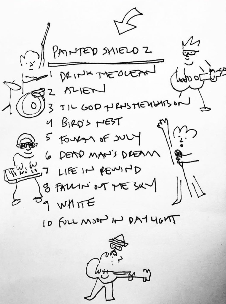 pearljamonline's tweet photo. Painted Shield 2 available this Friday! 

🍥@masonjennings 
@sgossard 
#brittanydavis
#jefffielder
#mattchamberlain

via @LoosegrooveR https://t.co/bzitzDhNoq