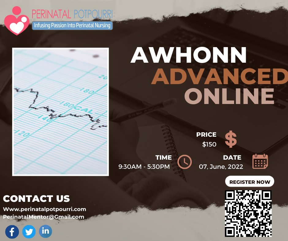 PerinatalPot's tweet photo. Awhonns Advanced Online Class 
For More Information Visit Us At 
https://t.co/tquaLRUDJb
#AwhonnInstructor #Awhonn #AdvancedOnline #perinatalpotpourri https://t.co/JBWAWDKNie
