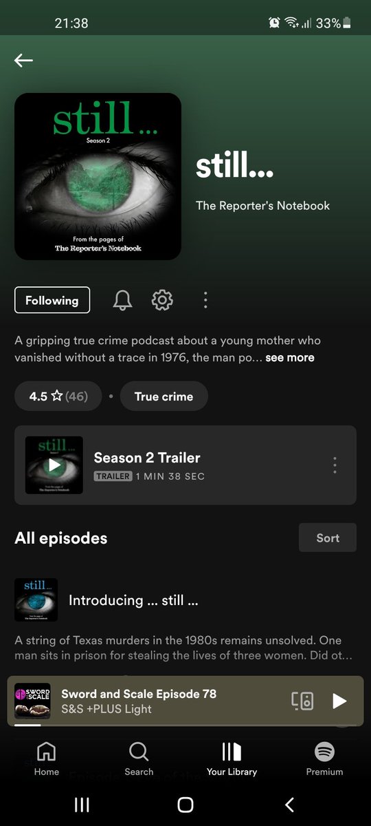 Liz Barnsley (@lizzy11268) on Twitter photo First up I started #Still <a href="/TheReportersNB/">The Reporter's Notebook</a> first series which looks into a series of murders/disappearances starting late 70s Texas, some of which may be connected and it is fascinating, detailed reporting that has me hooked. Recommended. First up I started #Still <a href="/TheReportersNB/">The Reporter's Notebook</a> first series which looks into a series of murders/disappearances starting late 70s Texas, some of which may be connected and it is fascinating, detailed reporting that has me hooked. Recommended.
