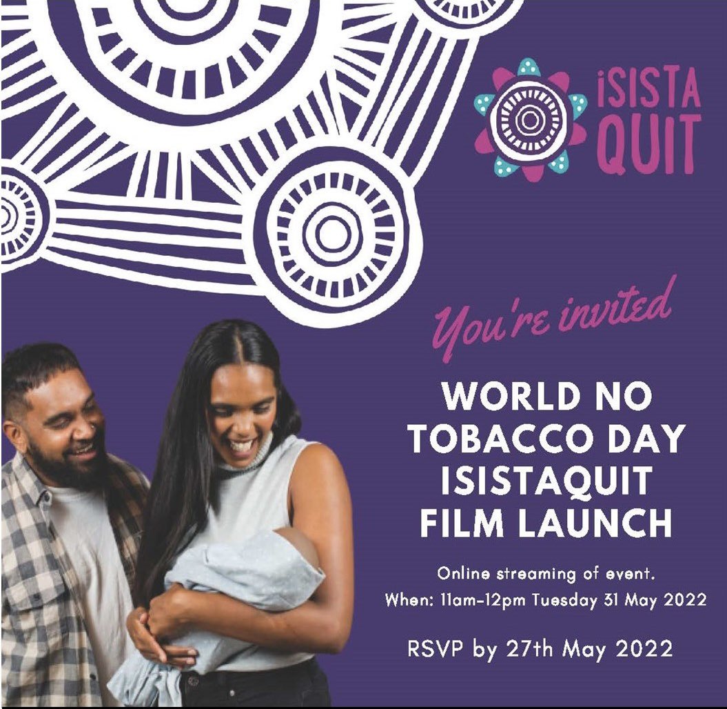 iSISTAQUIT's tweet photo. 1 of 5 On May 31 #WorldNoTobaccoDay #WNTD2022 we will launch #iSISTAQUITTV videos that will showcase the importance of culturally appropriate care and communication in supporting women to quit smoking

Check out 5 themes in thread below ⬇️ 

Register here https://t.co/KFfNxpz21P https://t.co/vGGknKpKTm