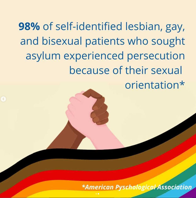 PCC4Refugees's tweet photo. Each year, the US welcomes LGBTQ+ refugees due to persecution  because of sexual orientation, gender identity, gender expression and/or non-conforming sex characteristics.

Making sure these communities have safe, inclusive spaces to seek refuge is essential! #pride2022 https://t.co/PItaB6OI1X