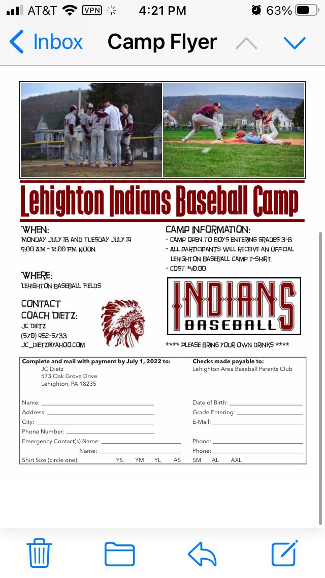 Lehighton Baseball tweet media