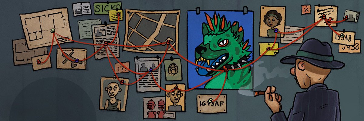 Blockchainmanny's tweet photo. Shout-out to amazing artist @SICKO_UNIVERSE  for amazing art. Hit him up. This is what @Deadfellaz  community is all about. @betty_nft @psych_nft https://t.co/zlu1gINGQc