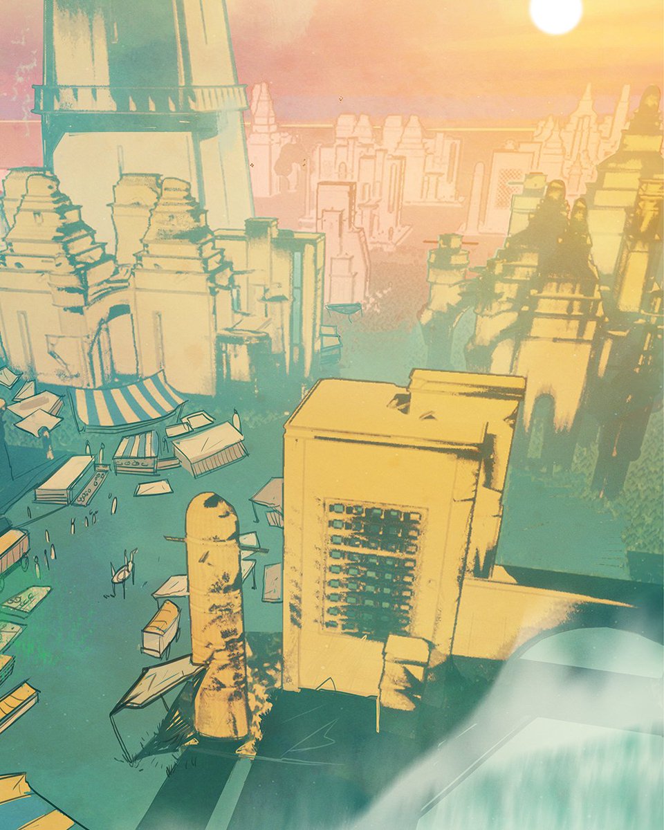 MadMabComic's tweet photo. Ibi reaches the Caravanner's Quarter! @artofnikho 's gorgeous tour of the city of Hanujad continues over at https://t.co/IGNRGhhYHV

#madmab #indiecomics #comics #comicbook #graphicnovel #fantasy #indie #webcomic #fantasyseries https://t.co/sAp4be8Aor