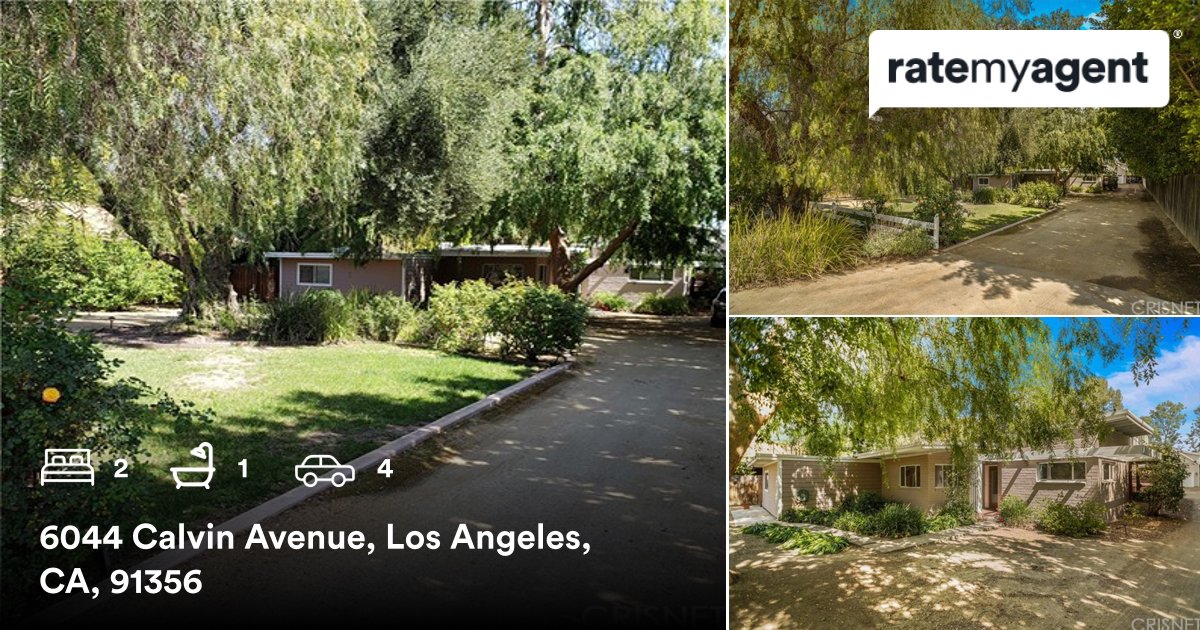 REAgent2MDs's tweet photo. 2 🛏 1 🛀 4 🚘
📍 6044 Calvin Avenue, Los Angeles, CA, 91356

My latest sale on #ratemyagent
https://t.co/lbu86g8ooQ https://t.co/NM85XhM2dx