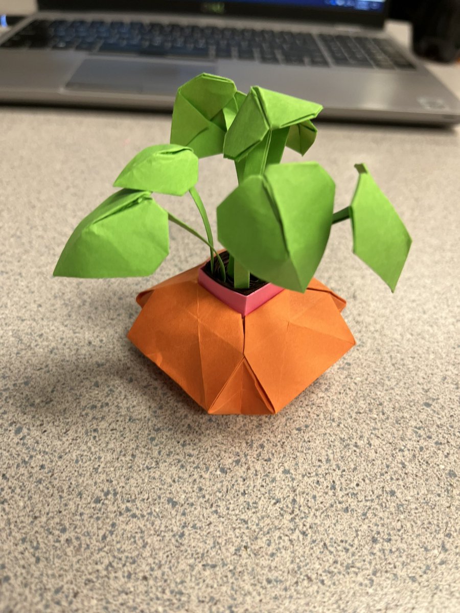 Potted Plant Origami- last week of school 🥳🤪