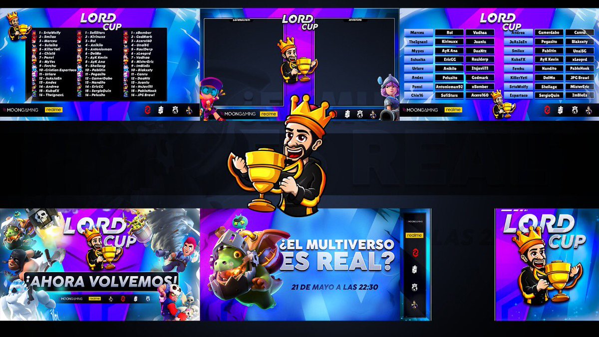 Hola mi gente, como andamos?? Os dejo por aquí los diseños para la Lord Cup. Un placer trabajar con @LordSacram y <a href="/BScomunidad__/">Community Games</a> . Espero poder trabajar con vosotros en futuros proyectos, es un honor!!🥰❤️