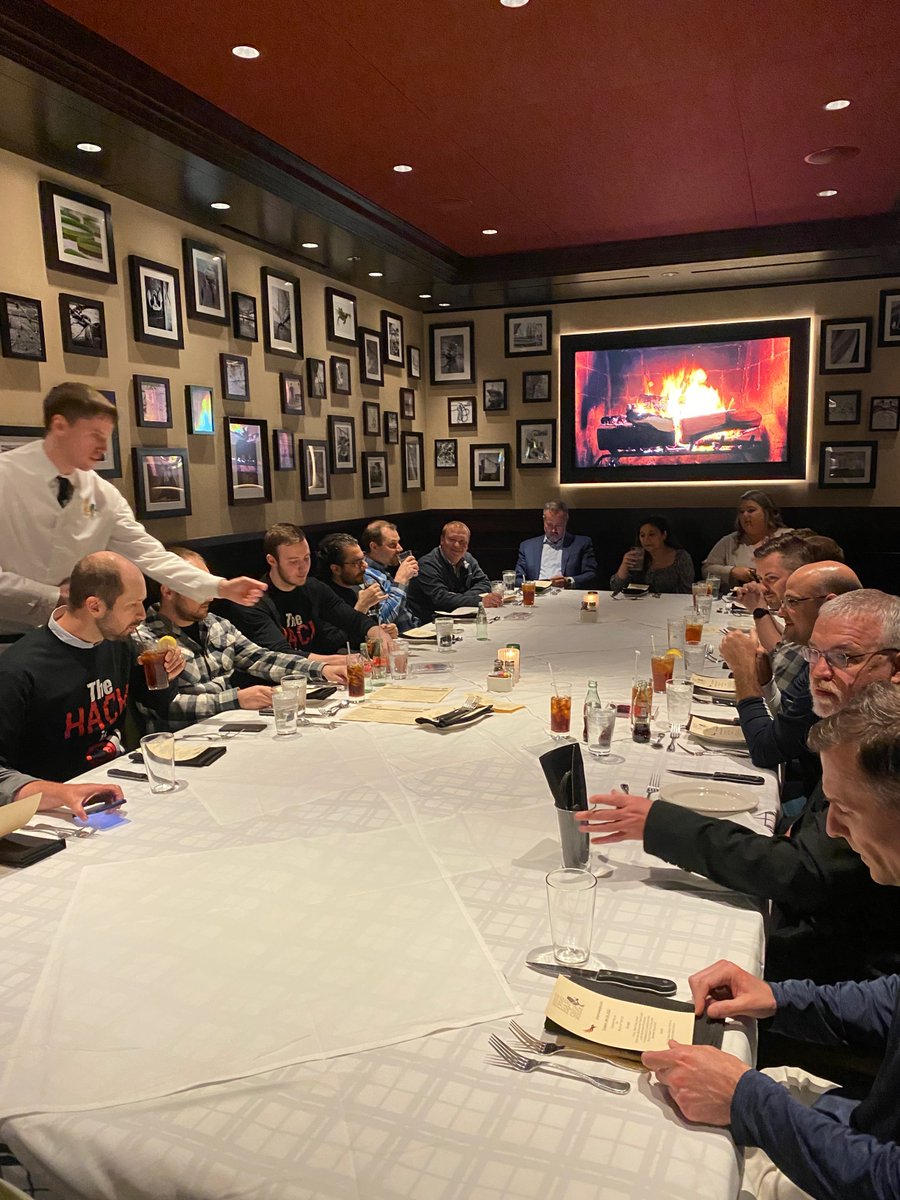 _Americaneagle's tweet photo. https://t.co/FuzjFAme4X celebrates a victory lunch with the champions (HardcoreSitecore), as well as all of our colleagues who participated, in the 2022 @Sitecore Hackathon. Trophies won, now three years running - congrats team!
#SitecoreHackathon https://t.co/RDsC1U4ltS