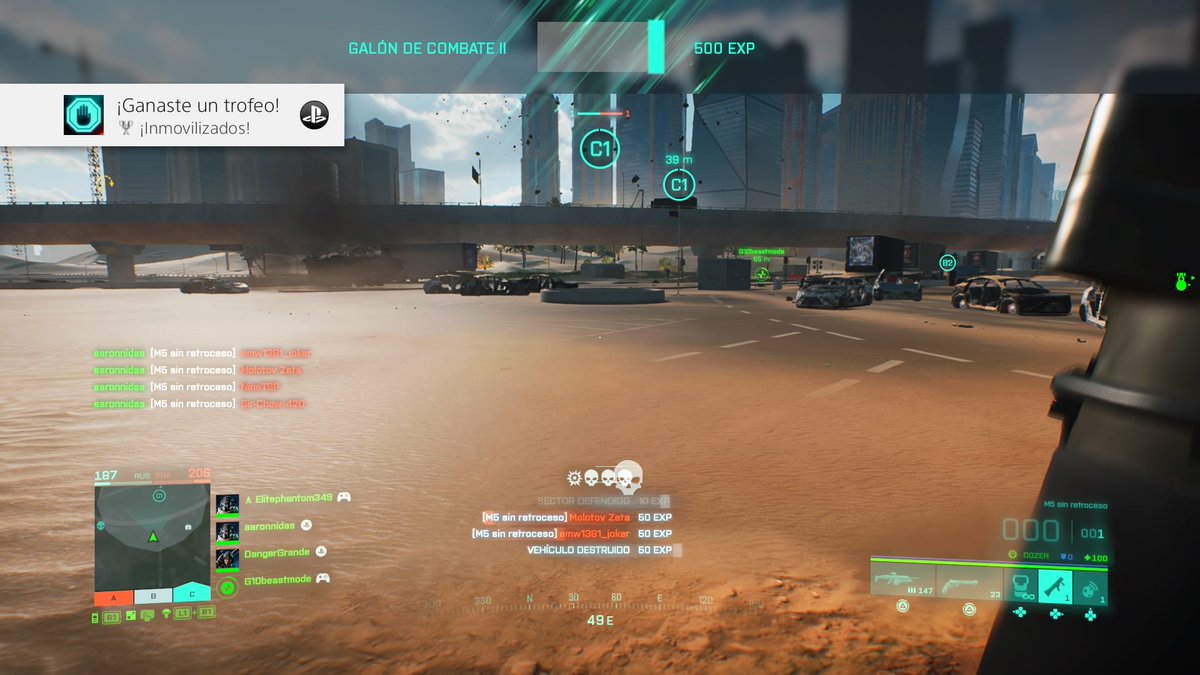 Aaron_Gasca's tweet photo. Trofeos de Battlefield 2042
¡Inmovilizados!
Obtén una eliminación cuádruple mientras defiendes un objetivo #PS4share https://t.co/y2YrNw1KlT