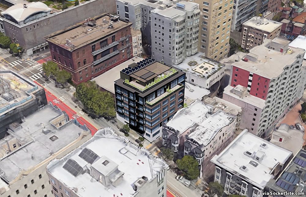 SocketSite's tweet photo. #NobHll project site hits the market touting potential for a “luxury compound” (or 24-unit development if approved) #planningSF #RealestateSF #SF #SanFrancisco https://t.co/02EmVxffLb https://t.co/YYQRqWqJ26