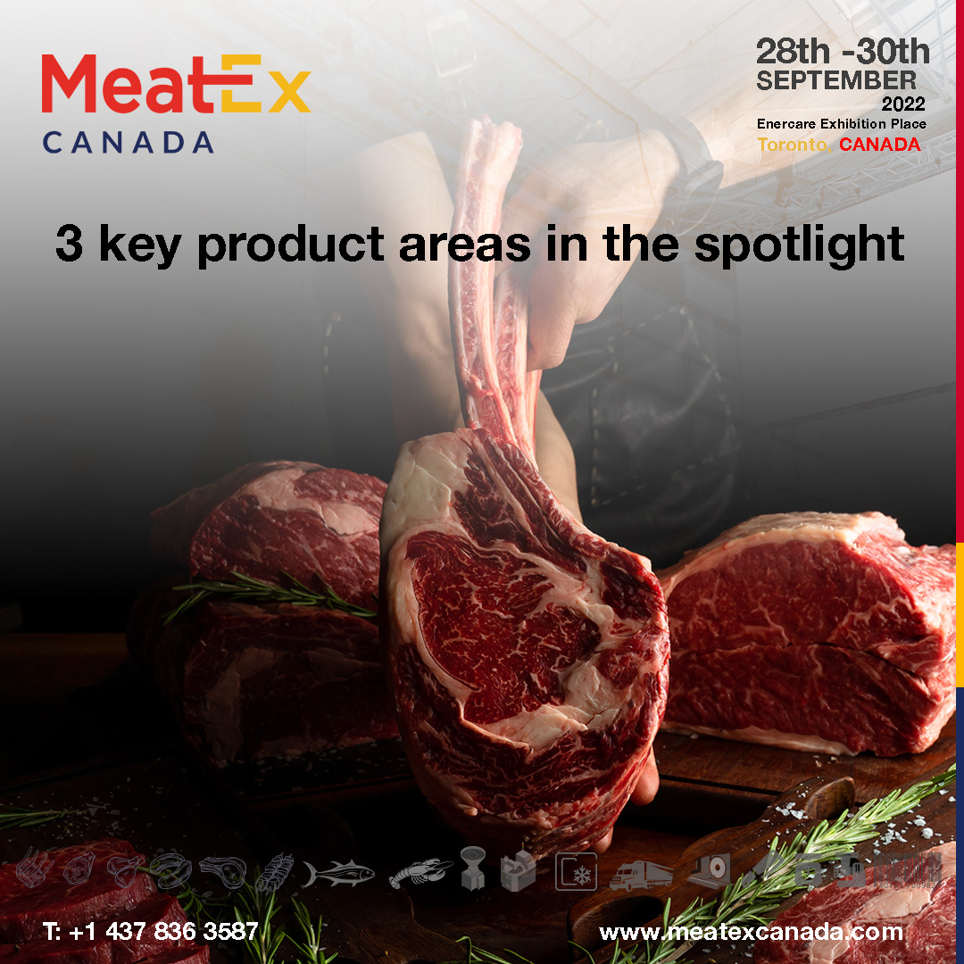 MeatExCa's tweet photo. 3 key product areas in the spotlight
Download the full list of product groups at https://t.co/WHE0T41d5v
https://t.co/7VzhC2BwVG
#MeatExCanada #MeatEx #meatexhibition #meatshow #iffa2022 #meatindustry #meatprocessing #meatbusiness #abattoir #slaughterhouse #butcher #Meat https://t.co/B89Mpozk4D