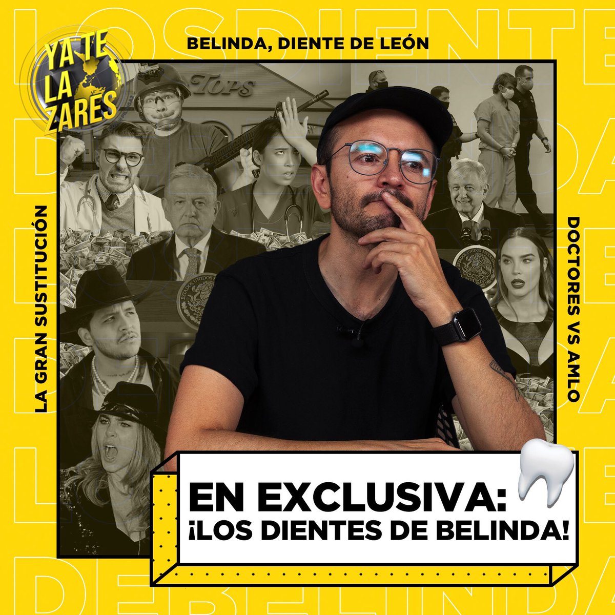 ZDUMX's tweet photo. AMLO la vuelve a 💩, teorías de sustitución 💁🏼‍♂️💁🏾‍♂️ y #Belinda con 🦷💵 pagados por #Nodal …

¿Ya se dieron el nuevo #YaTeLaZares? 

💩🦷👉🏼 https://t.co/eASafxM8Of https://t.co/6BtgzGIJZm