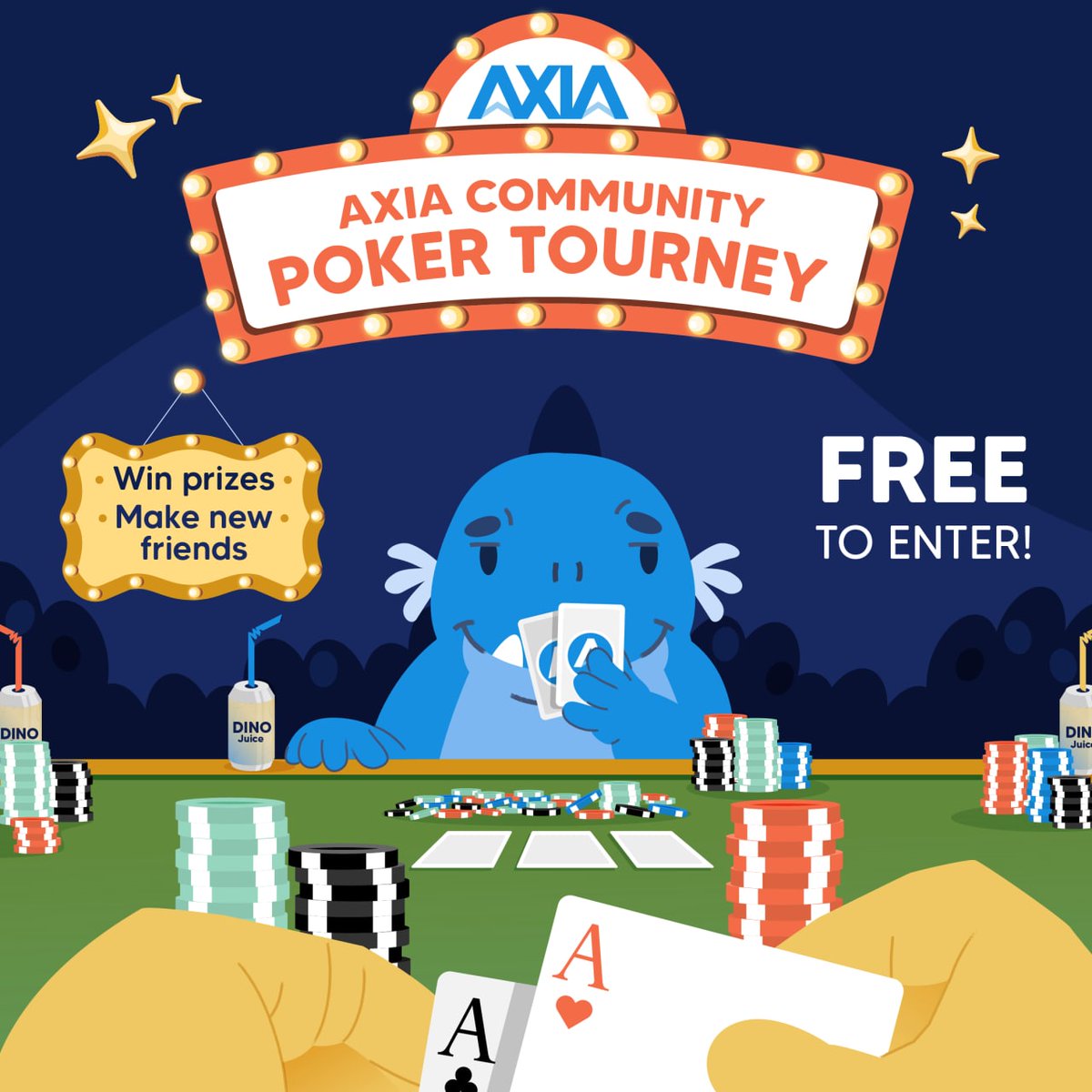 AXIA_Network's tweet photo. ♠️♥️ AXIA COMMUNITY POKER TOURNEY ♣️♦️

The 1st AXIA Community Poker Tourney is this Sunday @ 3 p.m. ET!

FREE entry with $AXC, AXIA Tel Encrypted Smartphones and merch bundles up for grabs 🤑📱👕

Join the Discord for full details and sign-up info👇

📍https://t.co/fxX8Zk03QP https://t.co/SrgurWiomw