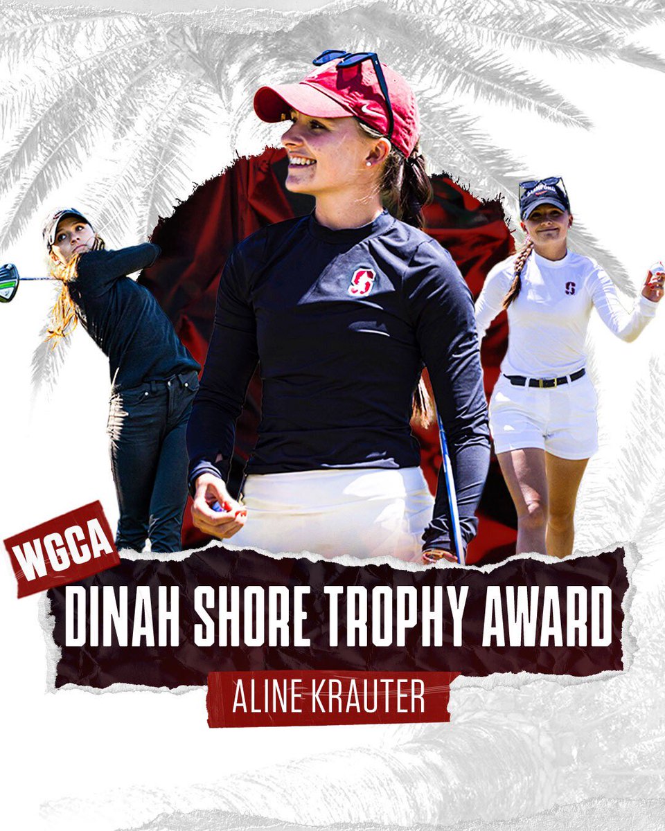 Congrats to Aline Krauter, the <a href="/WGCAGOLF/">Women's Golf Coaches</a> Dinah Shore Trophy Award winner! 

Aline joins <a href="/cdcase_54/">Casey Danielson</a> as our two winners of the award. 

#GoStanford