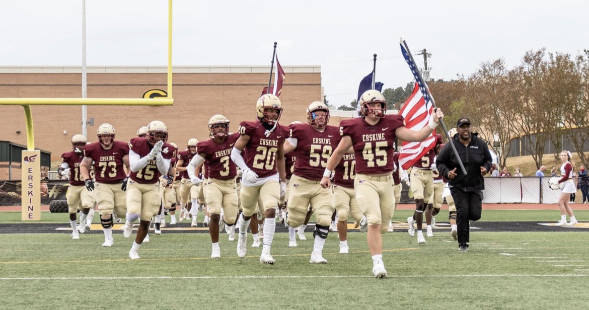 BLESSED &amp; HONORED to receive an offer from Erskine College!! Thank to <a href="/CoachCasterlin/">Barry Casterlin</a> &amp; <a href="/FleetFB/">Erskine Football</a> 

<a href="/ahsbucsfootball/">Allatoona Football</a> <a href="/Velocity_FB/">Velocity Football Academy™</a>