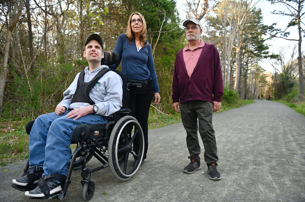 CP_AdamM's tweet image. Advocates fight for #PineBarrens access: For the disabled like Evan Woods, who is blind &amp;amp; loves the outdoors, enjoying the #NJPinelands can be difficult — if not impossible courierpostonline.com/story/news/202…