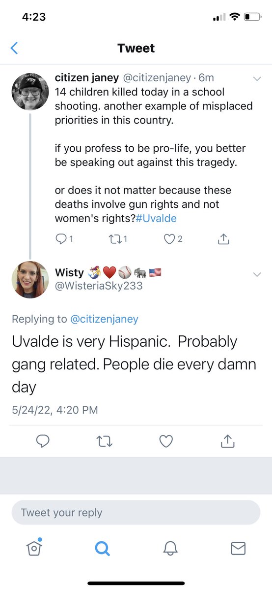 EmilyPea19's tweet photo. She thinks elementary CHILDREN are “gang related”??? https://t.co/OQ8gGkG9P5