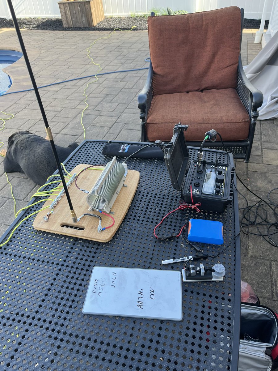 Just had a nice QRP CW contact with AD7HI working POTA in UTAH from Long Island New York. Using my Junk box homebrew antenna .. 73 de Mike N2PPI #cw #pota #licwc #hamradio #qrp