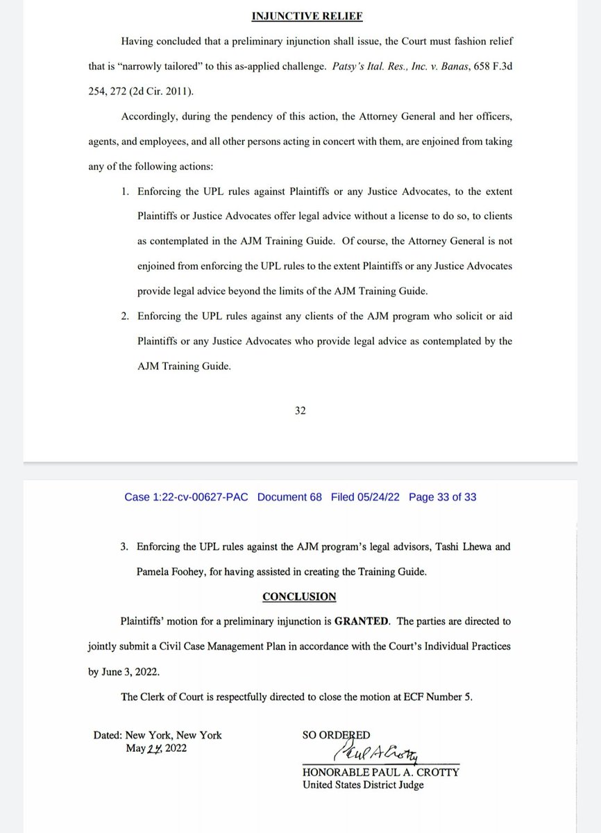 Breaking news re: Upsolve case on UPL.
