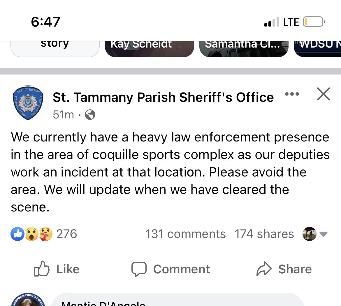 Anna McAllister в Twitter „Heavy police presence near coquille sports