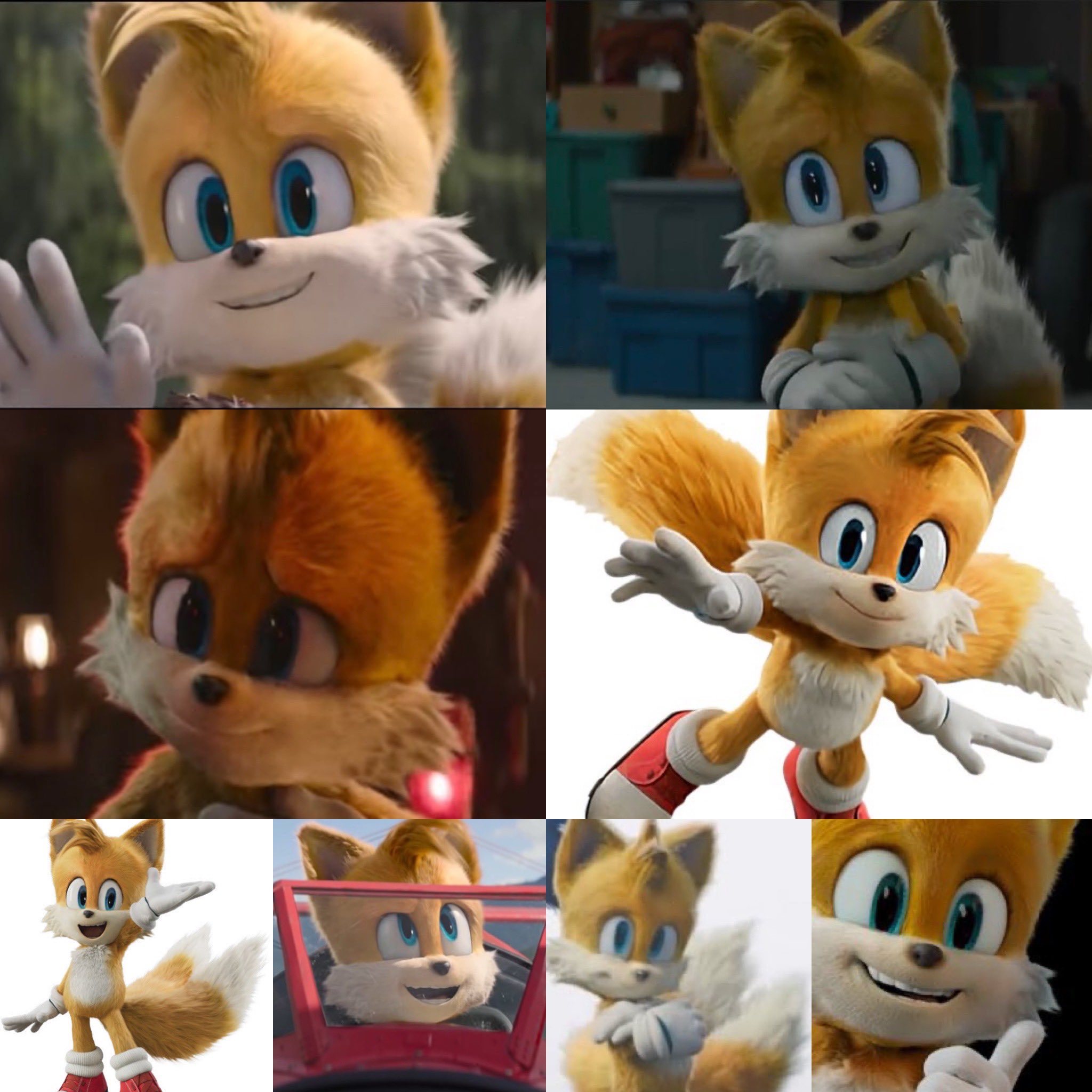 Austin Ahern 😃 on X: Movie Sonic and Movie Tails striking a pose in this  shot!!! #SonicMovie2 #Sonic #Tails  / X