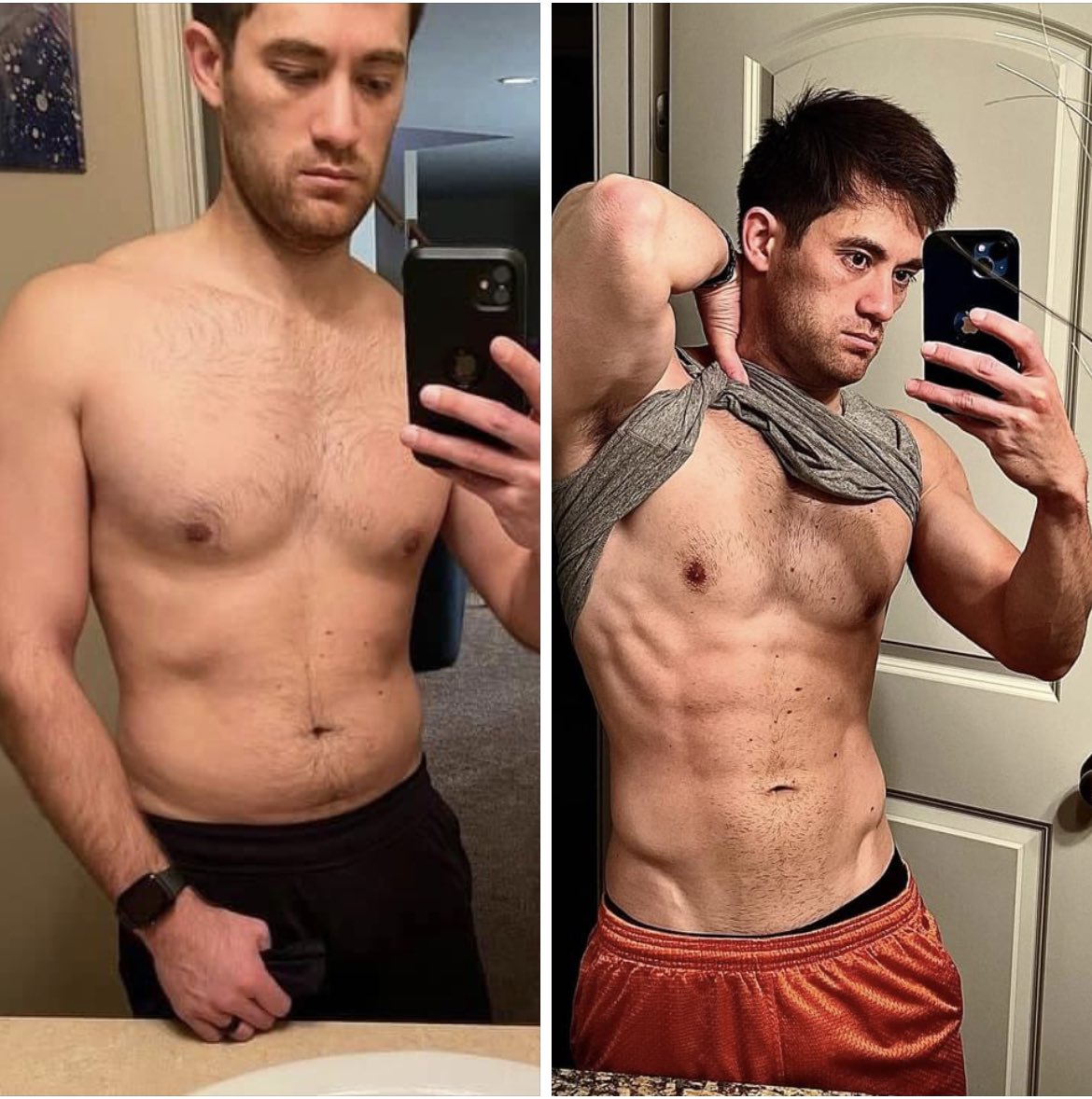 Sillionaire_LoL's tweet photo. 6 month progress update (pissed off pre coffee morning face lol) #TransformationExpress #FitnessMotivation https://t.co/e2XuDEAfrW