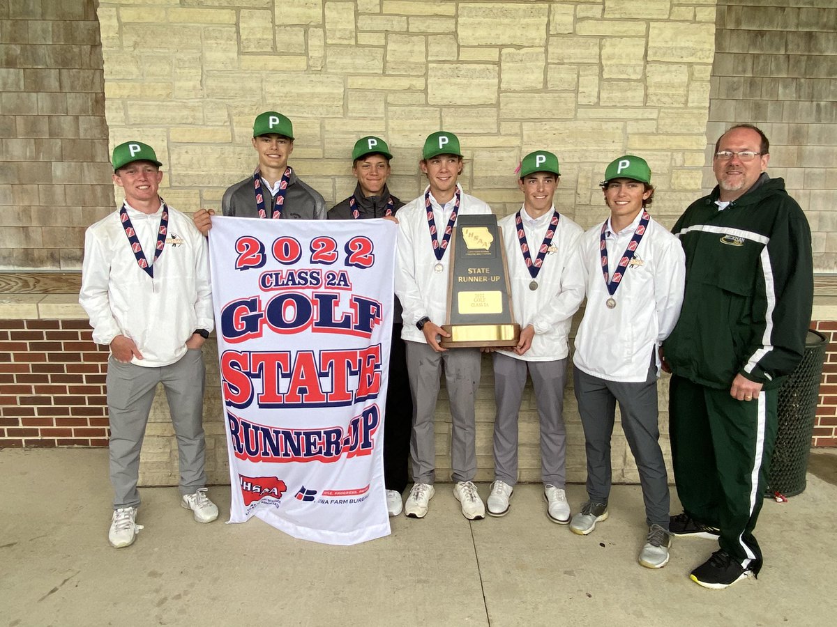 jamieboge's tweet photo. 2A Runner Up!!💚⛳️💛. #iahsgolf #BeckmanCatholic #Blazers https://t.co/JkPgswXGiw