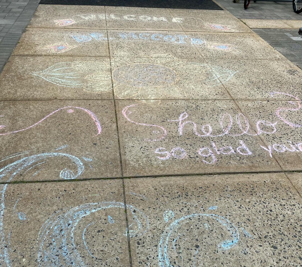 What a beautiful welcome for my visit today to <a href="/PtBoroSchools/">Point Pleasant Schools</a>! I have a lot to learn but can’t wait for my new adventure to begin this summer.