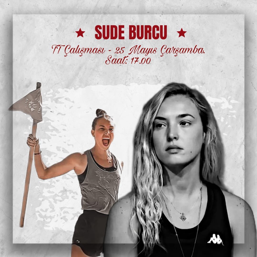 Sude’ye olan sevgimizi göstermek adına buğün saat 17.00’de TT çalışmasında buluşalım sbfc. 

Hep birlikte çok güçlüyüz!🤍⭐️ 

#sudeburcu #survivor2022allstar