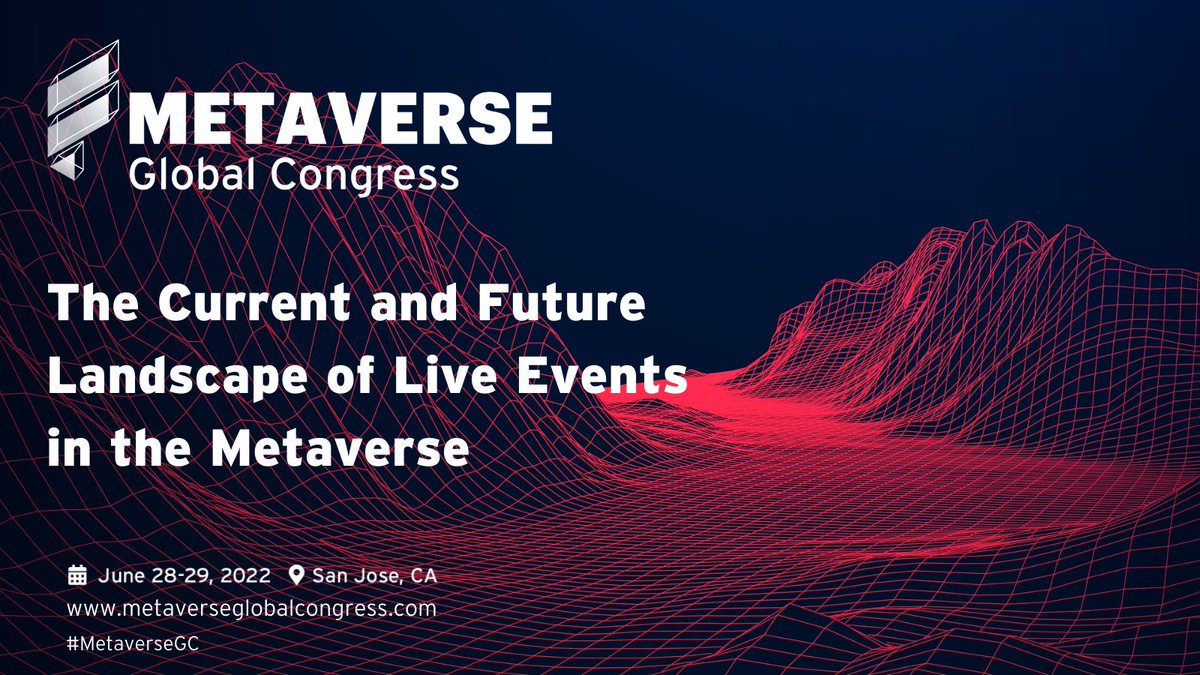 MetaverseGC's tweet photo. Hear from Cix Liv, Co-Founder, REK, Elliott Jobe, Chief Innovation Officer, Infinite Reality, and Bobby Kunta, Co-Founder, Nonfungible Events on "The Current and Future Landscape of Live Events in the Metaverse" at #MetaverseGC this June in San Jose.
https://t.co/s8bgqhVwSx https://t.co/cckYBR1bm3