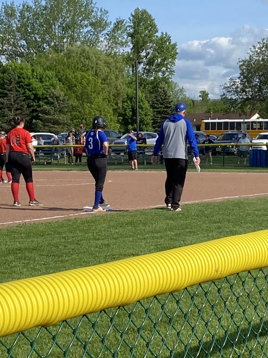 The Bulldogs draw closer with some strategic bunts and a power triple from Pulver, still down by 1.