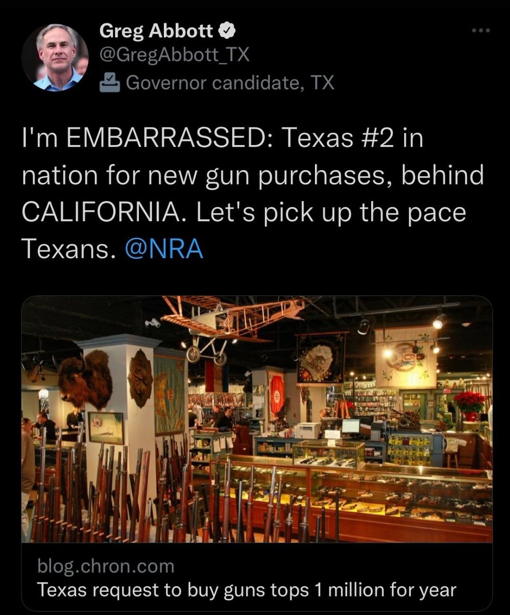 scottbraddock's tweet image. Looking forward to @GregAbbott_TX's speech at the @NRA convention in Houston Friday